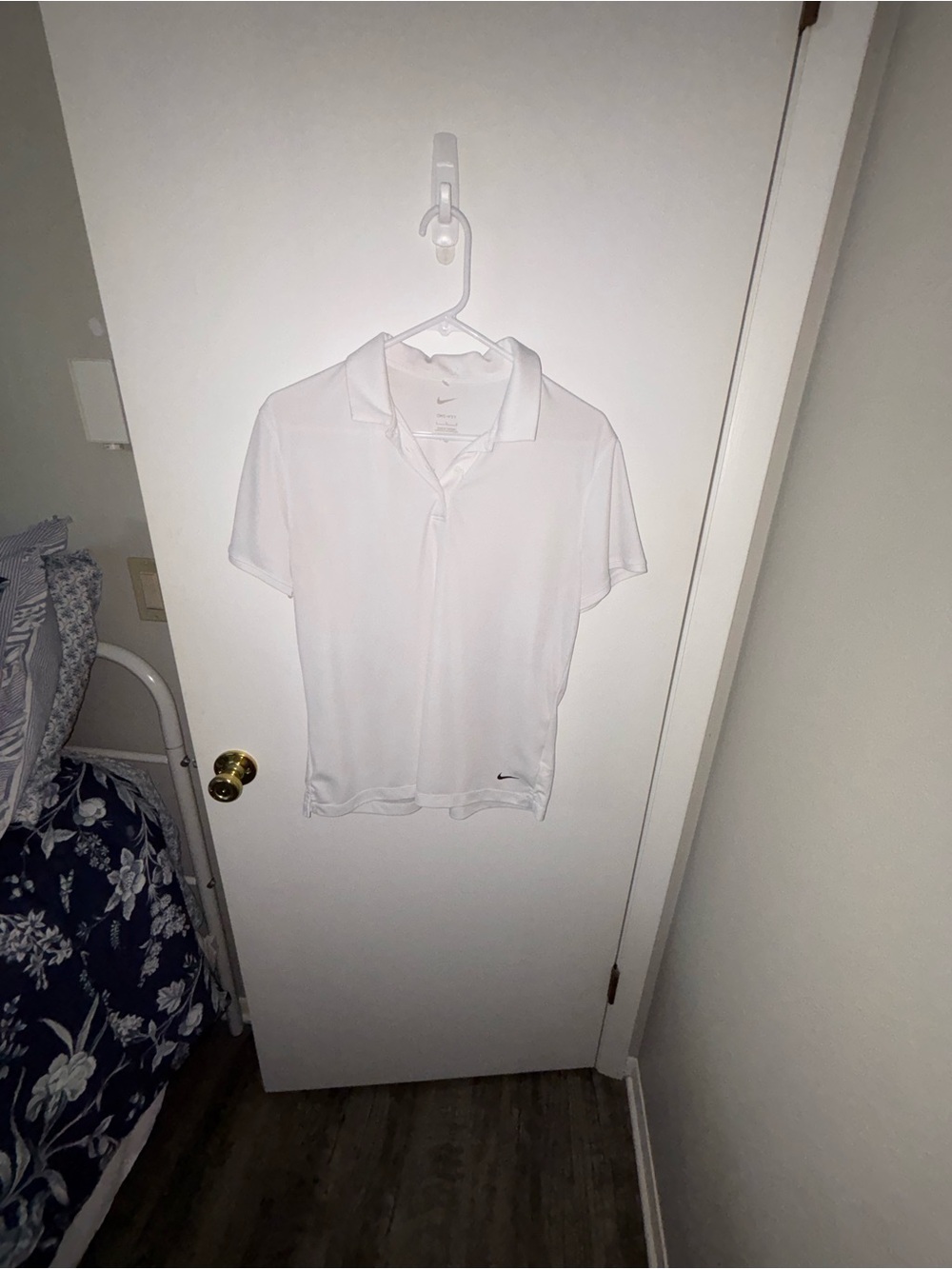 Nike White Short Sleeve Polo Tee